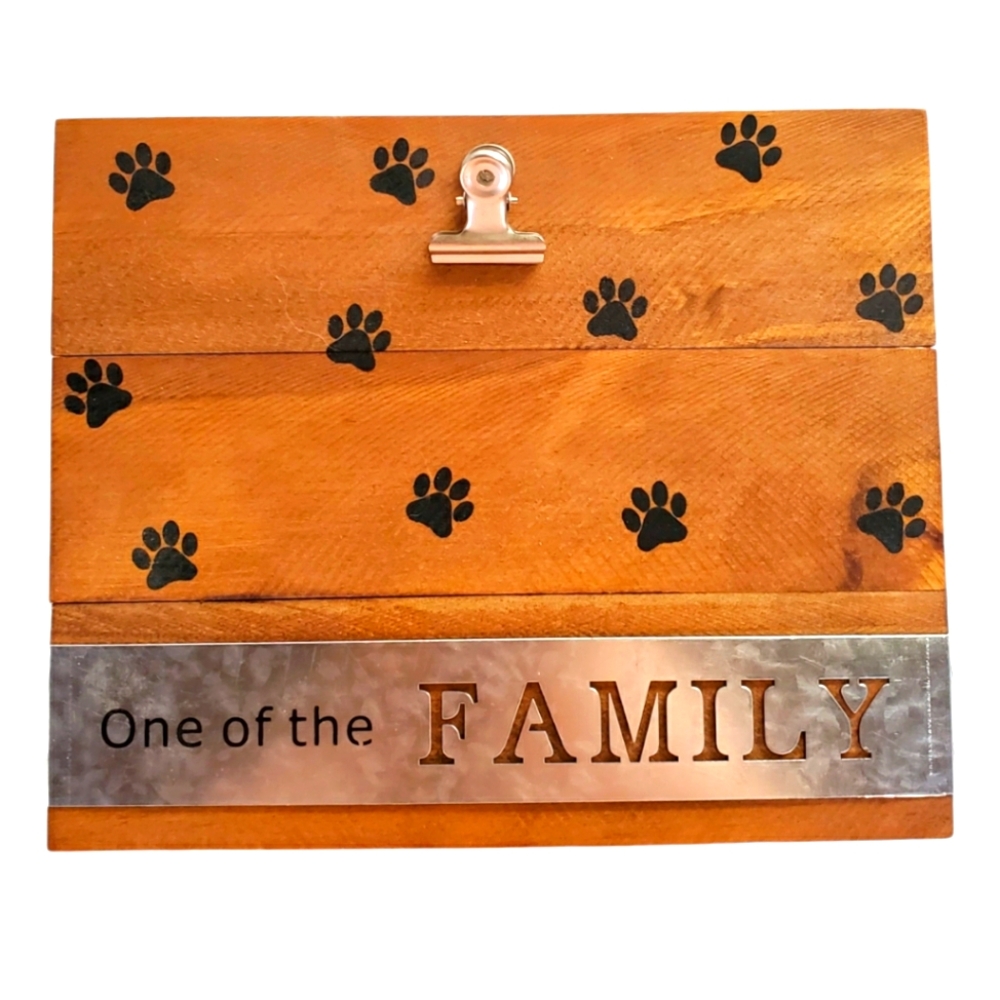 Pet Photo Holder "One of the Family"